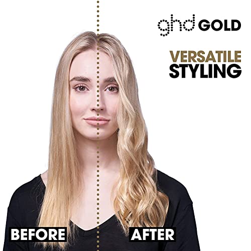 GHD Gold Styler | 1 מחיר שיער ברזל שטוח, כלי סטיילינג מקצועי בברזל בקרמיקה לשיער חזק יותר והגנה על צבע